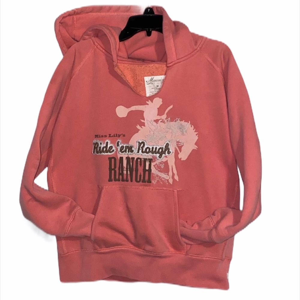 Y2K Ride Em‎ Rough Ranch Graphic Hoodie Medium Cowgirl M